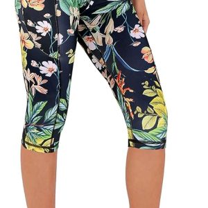 Women's High Waisted Yoga Capris with Pockets